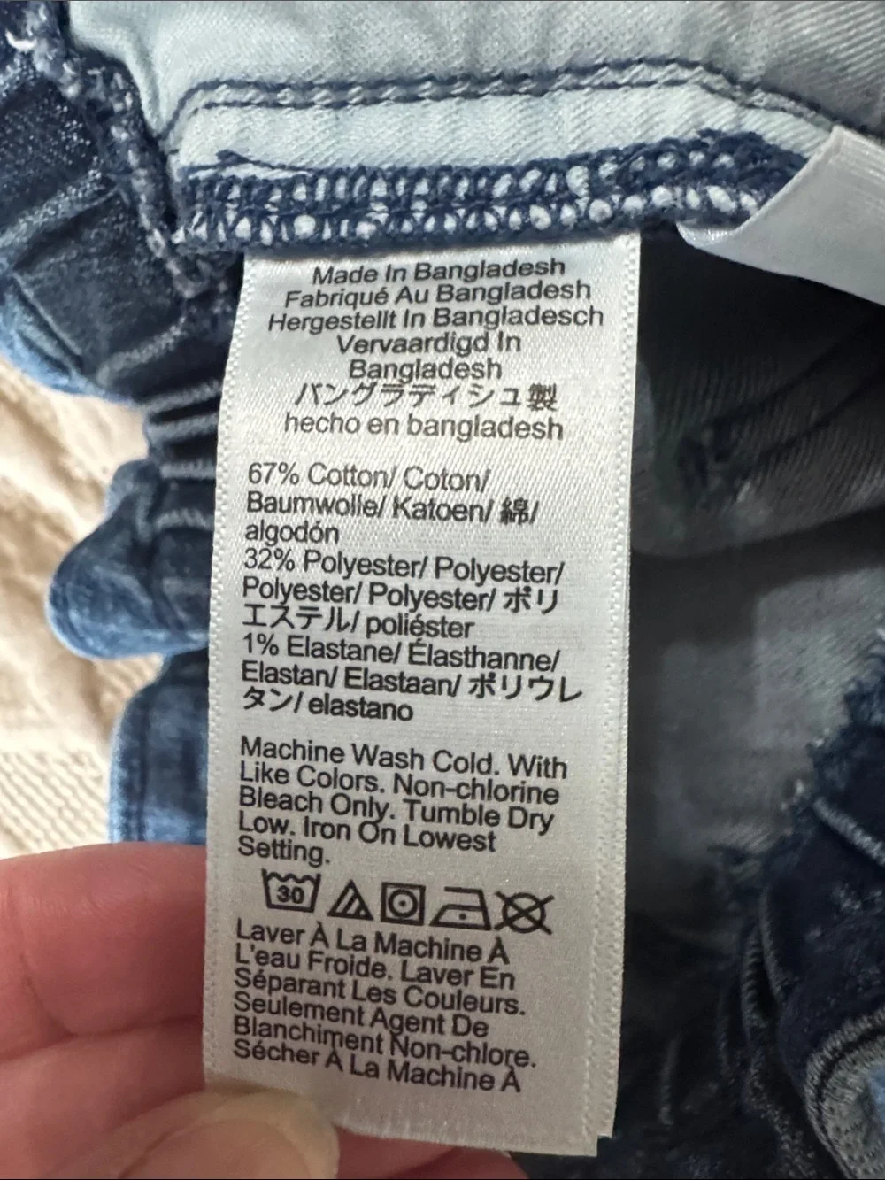 J. Crew Mid-Blue Paperbag Waist Denim Shorts - Picture 5 of 5